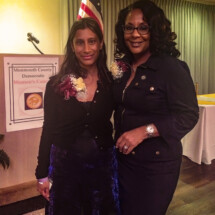 Malini, with LD15 Assembly Member Verlinaa Reynolds-Jackson Monmouth County Democratic Women's Caucus - with Verlina Reynolds-Jackson
